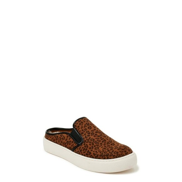 Time and  Tru Leopard Fur lined Mules - Picture 6 of 6